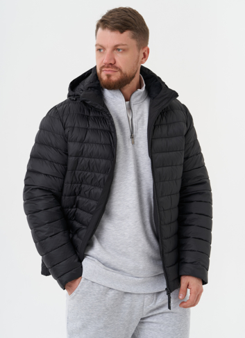 Стеганая куртка с капюшоном