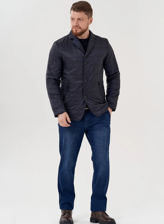 Мужская куртка синего цвета 