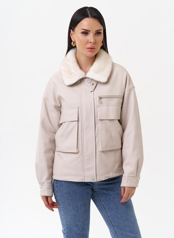 Куртка весенняя из искусственной кожи 