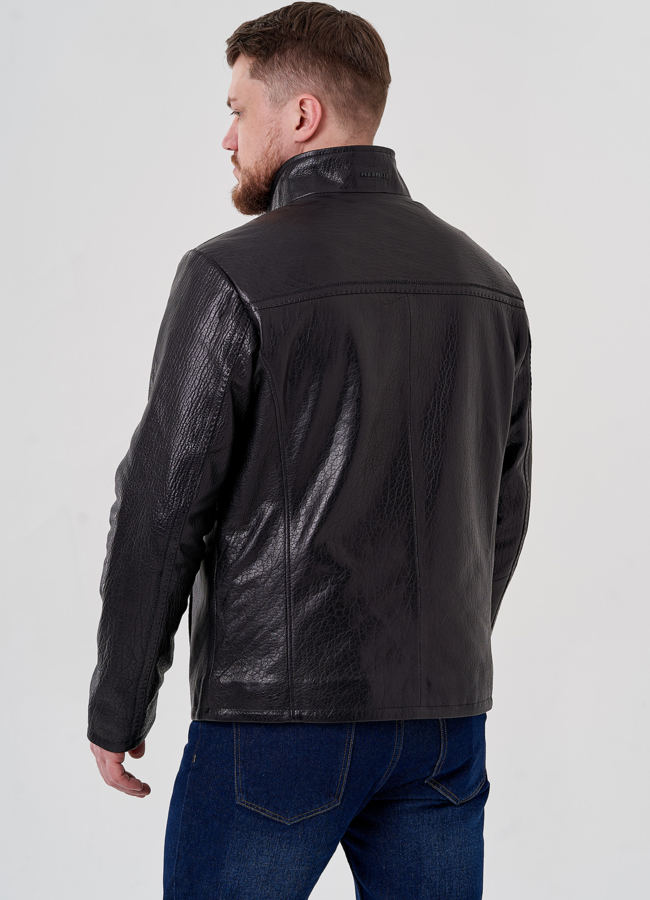 Мужская куртка из натуральной кожи  модель № 24395 универмаг малина