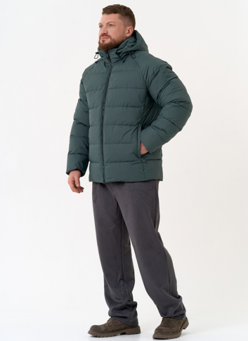 Мужской пуховик с капюшоном 