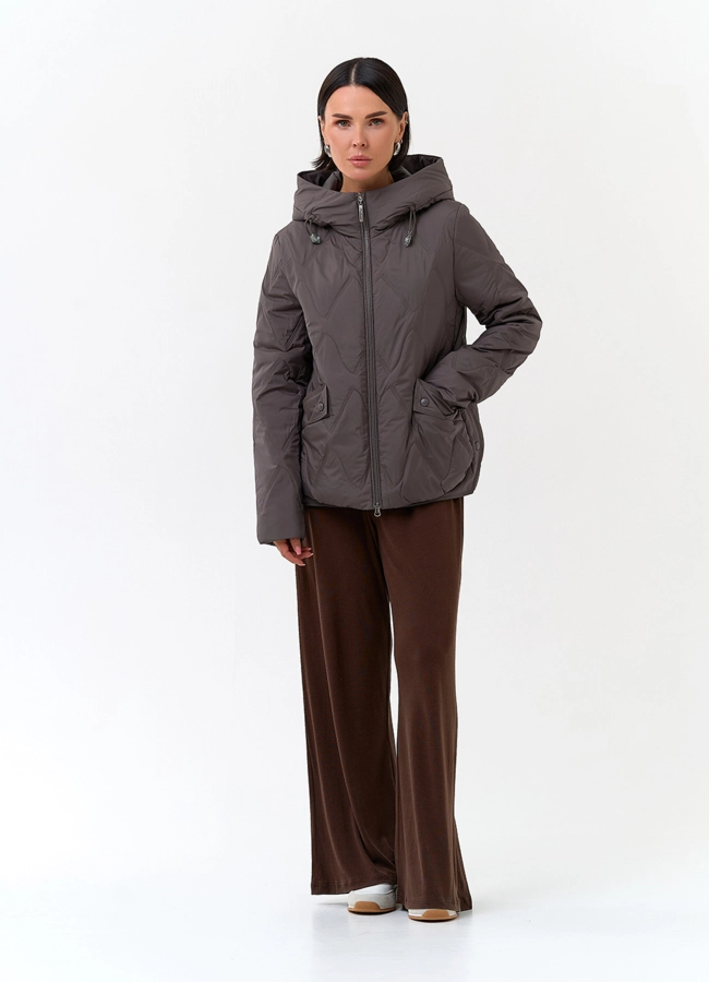 Женская куртка с капюшоном модель № 33797 универмаг малина