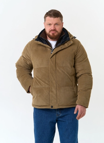 Мужской пуховик с капюшоном фото