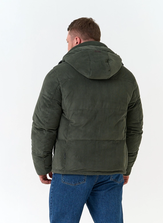 Мужской пуховик с капюшоном фото