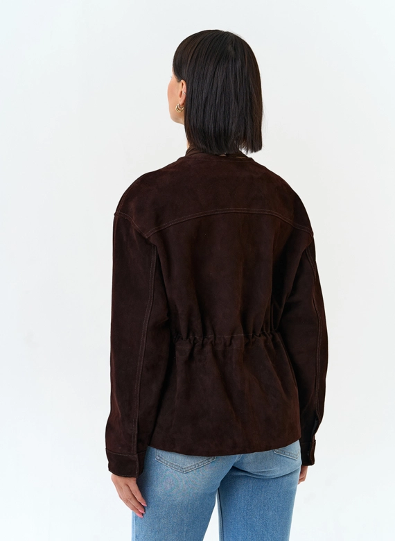 Жакет из натуральной замши