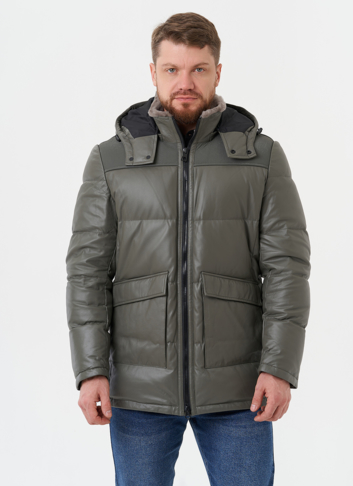 Кожаная куртка с капюшоном Кожаная куртка с капюшоном