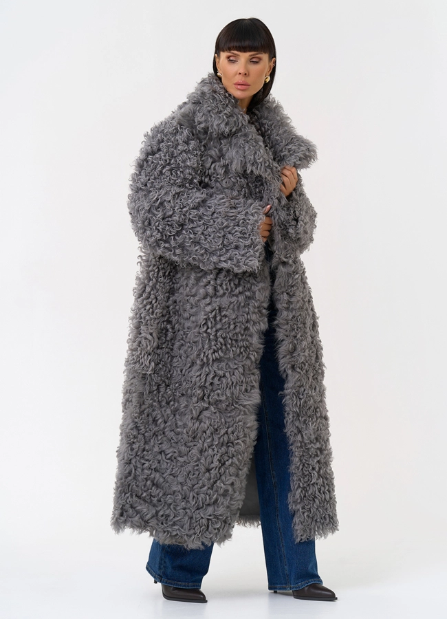 Женская двухсторонняя дубленка с английским воротником модель № 31631 универмаг малина