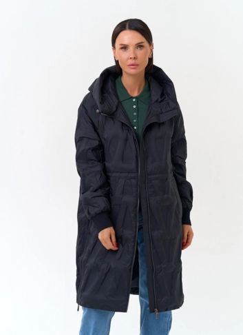 Женское утепленное полупальто фото